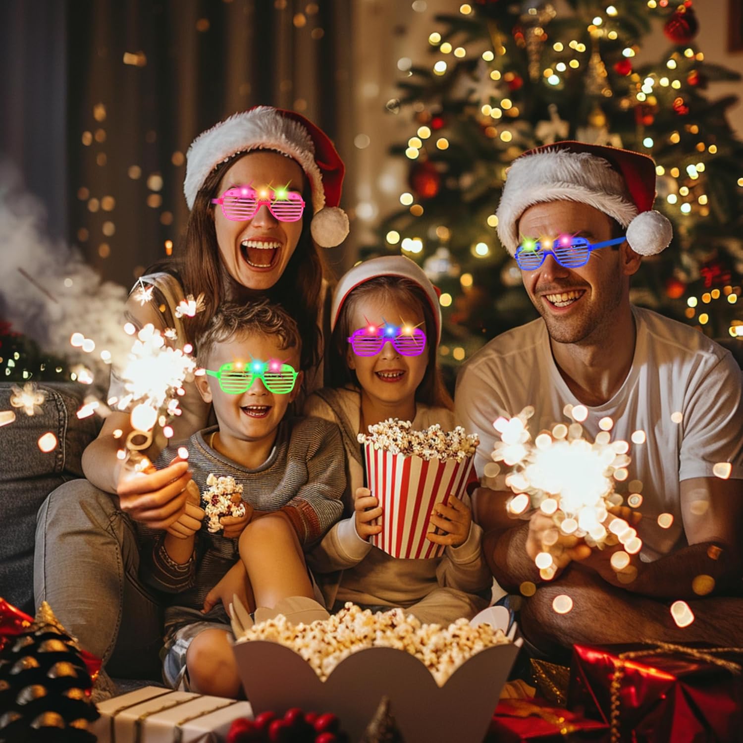 40 Pack LED Glow Glasses for Kids and Adults