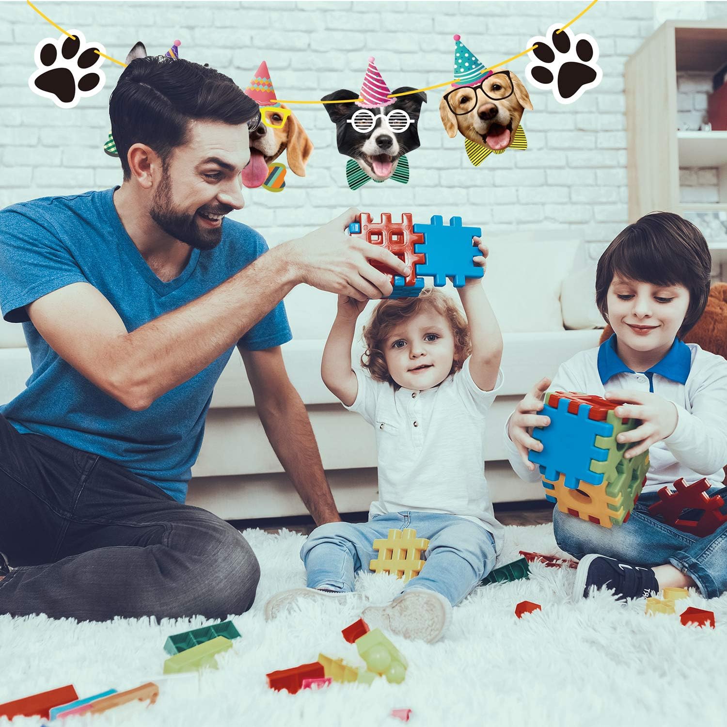 Duufin Dog Birthday Banner Set 15 Pieces