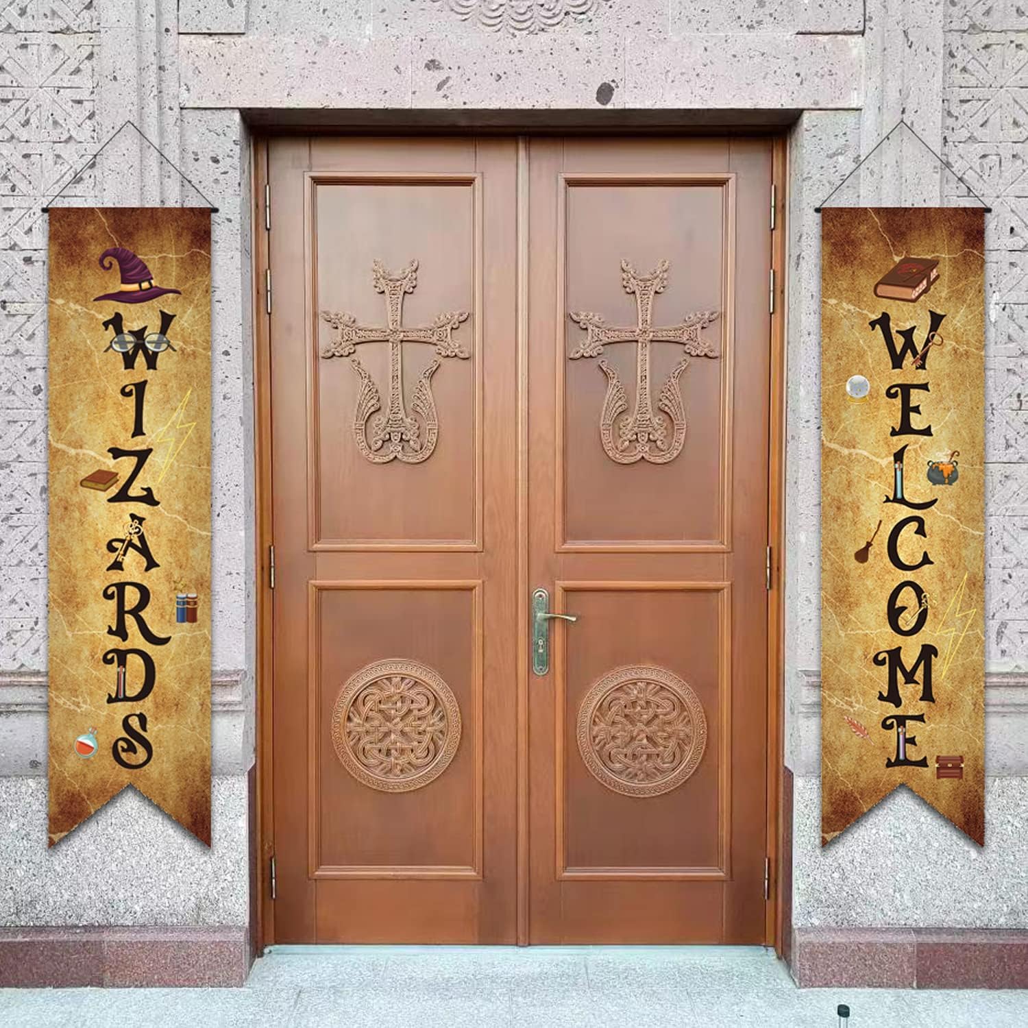 Magical Wizard Banners for Halloween Party Decor