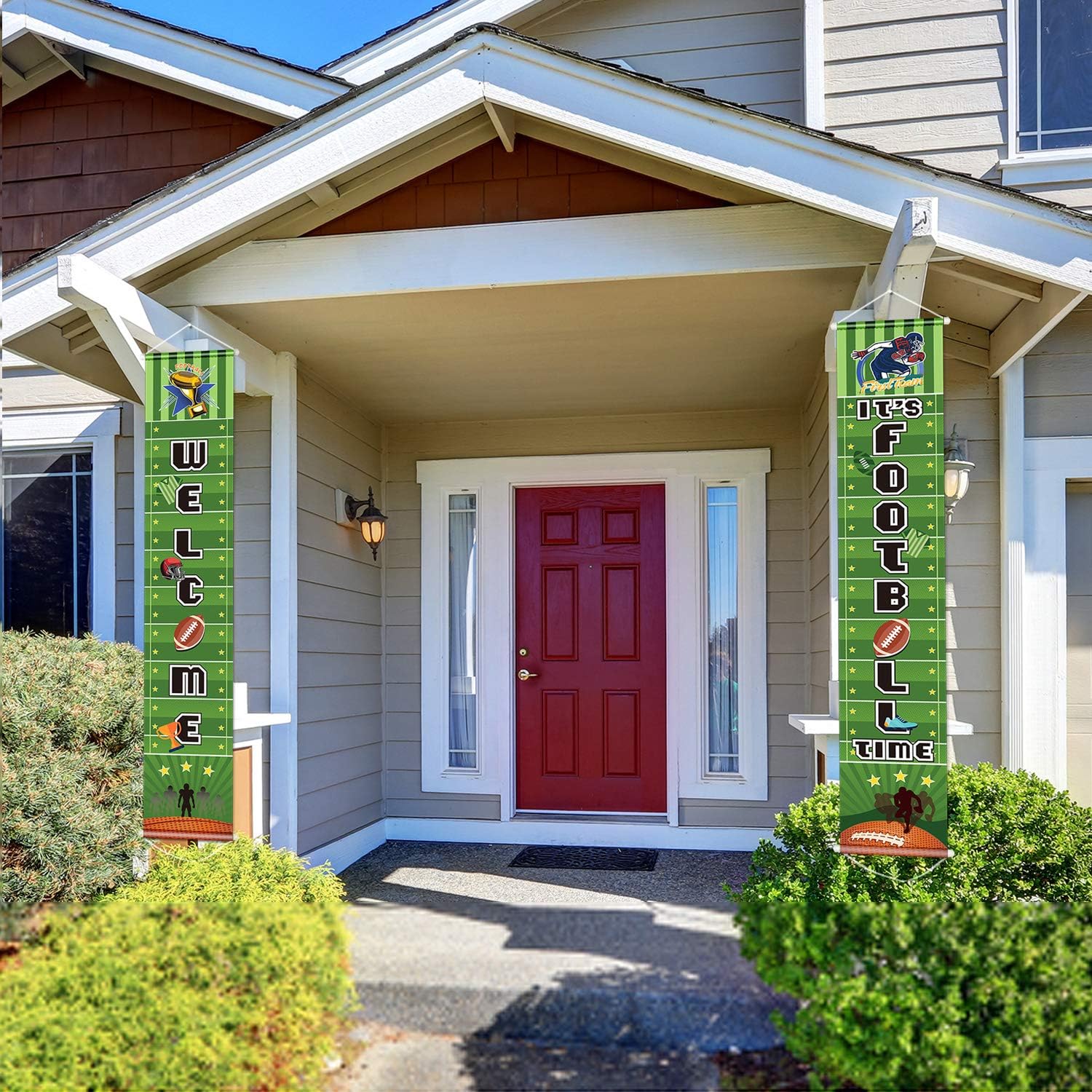 Football Party Banner for Birthday and Festival Decor