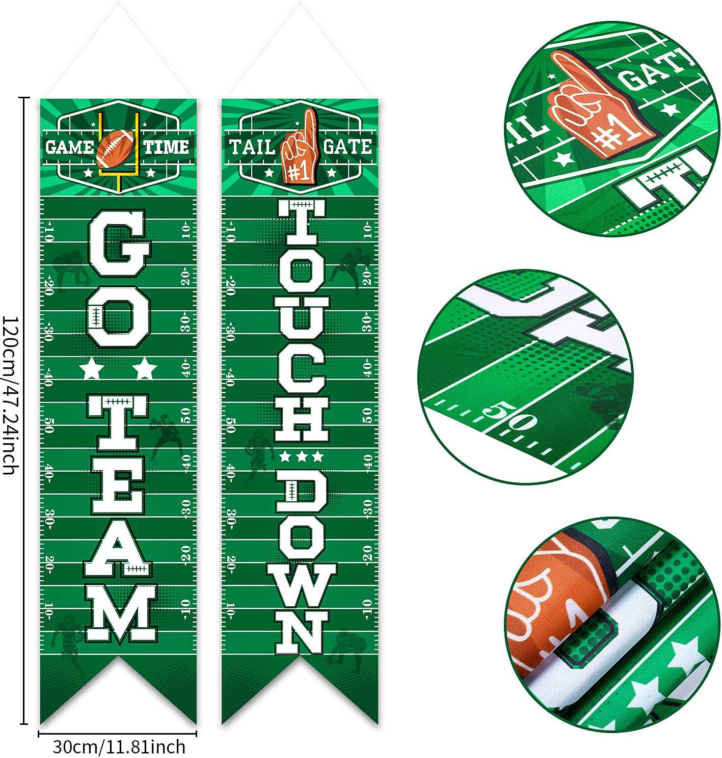 Football Welcome Banner Set for Party Decorations