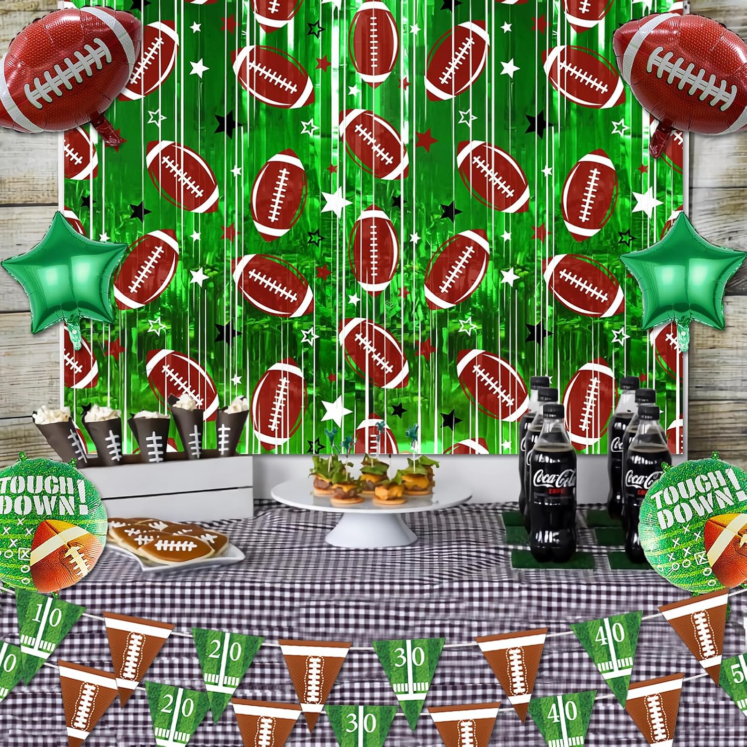 10 Pack Football Party Decorations Photo Props