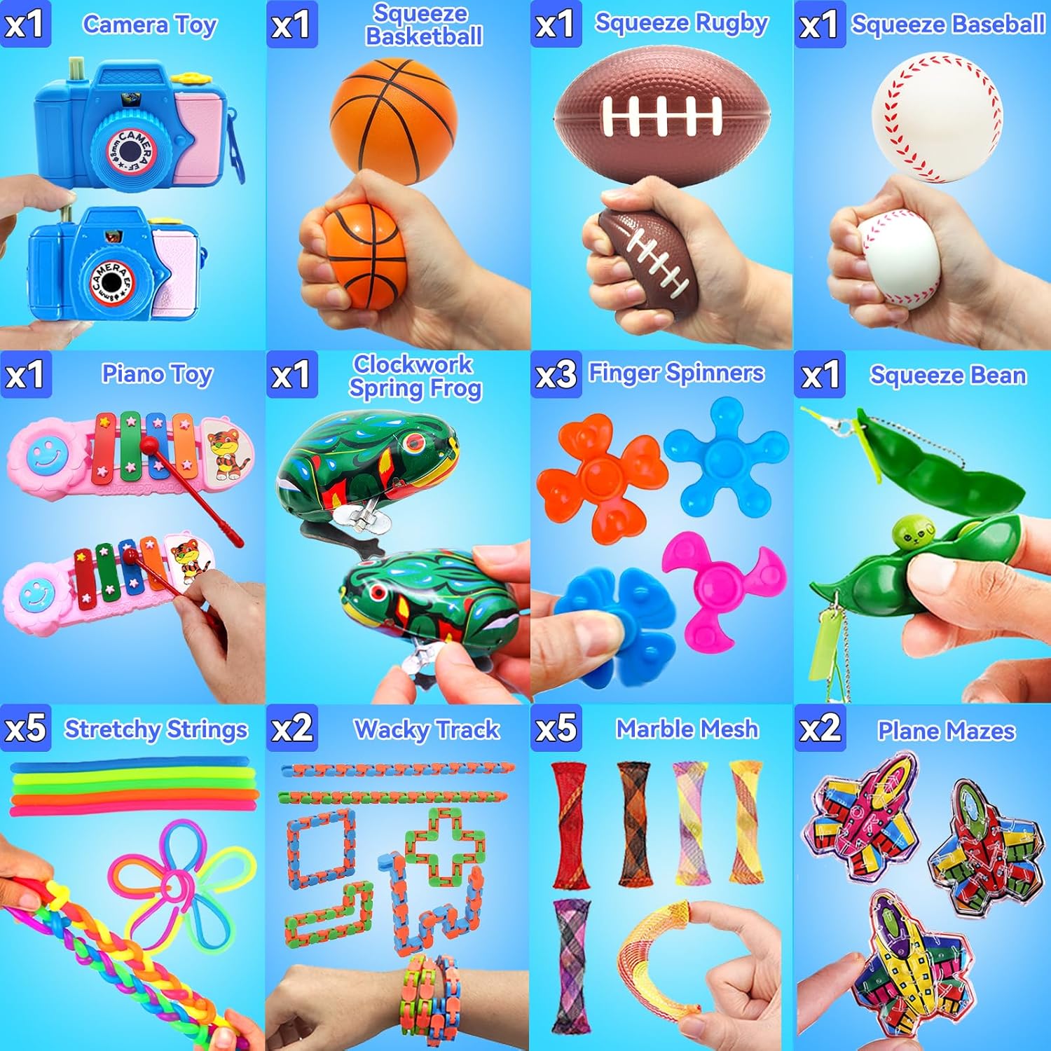 125 Piece Fidget Toy Assortment for Kids 4-12