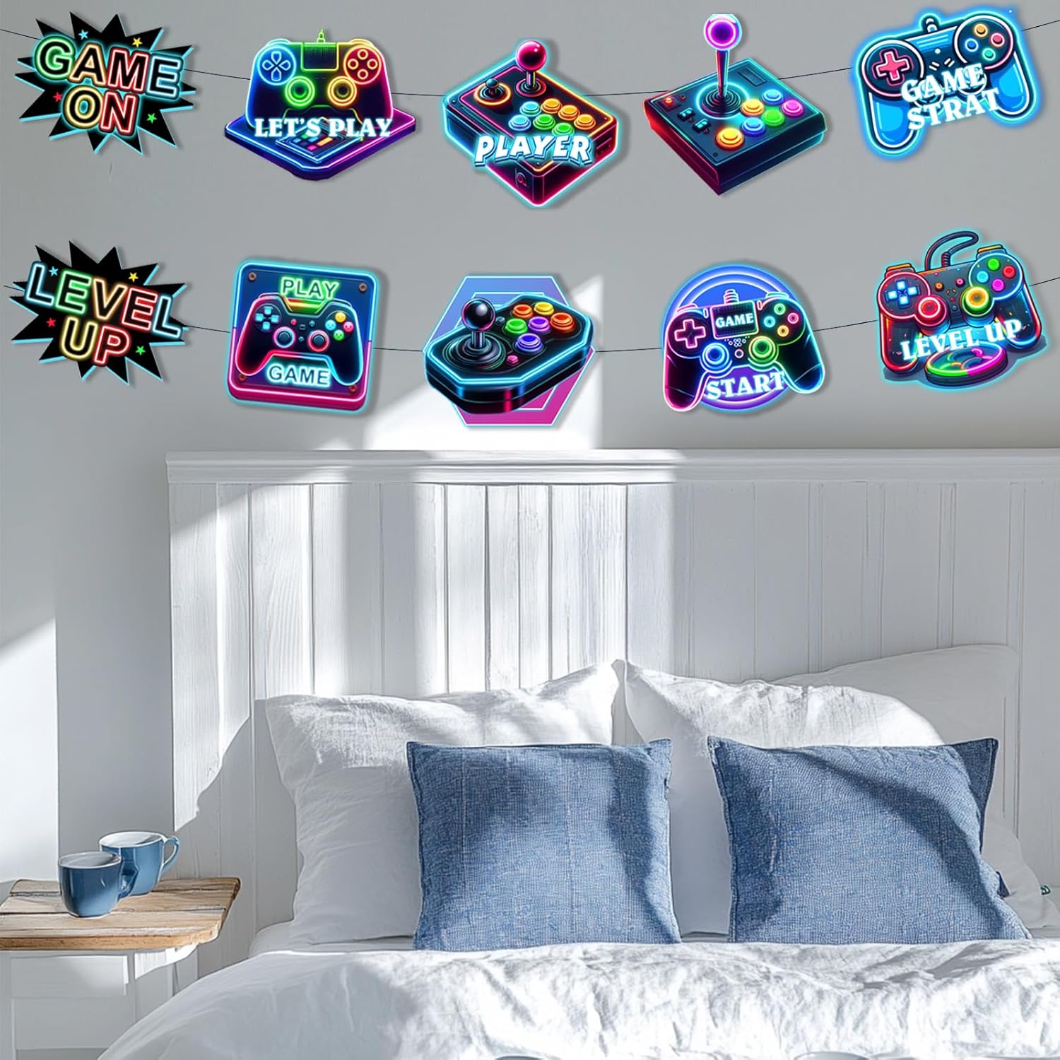 Wayyogh Video Game Party Decorations Door Banner Set