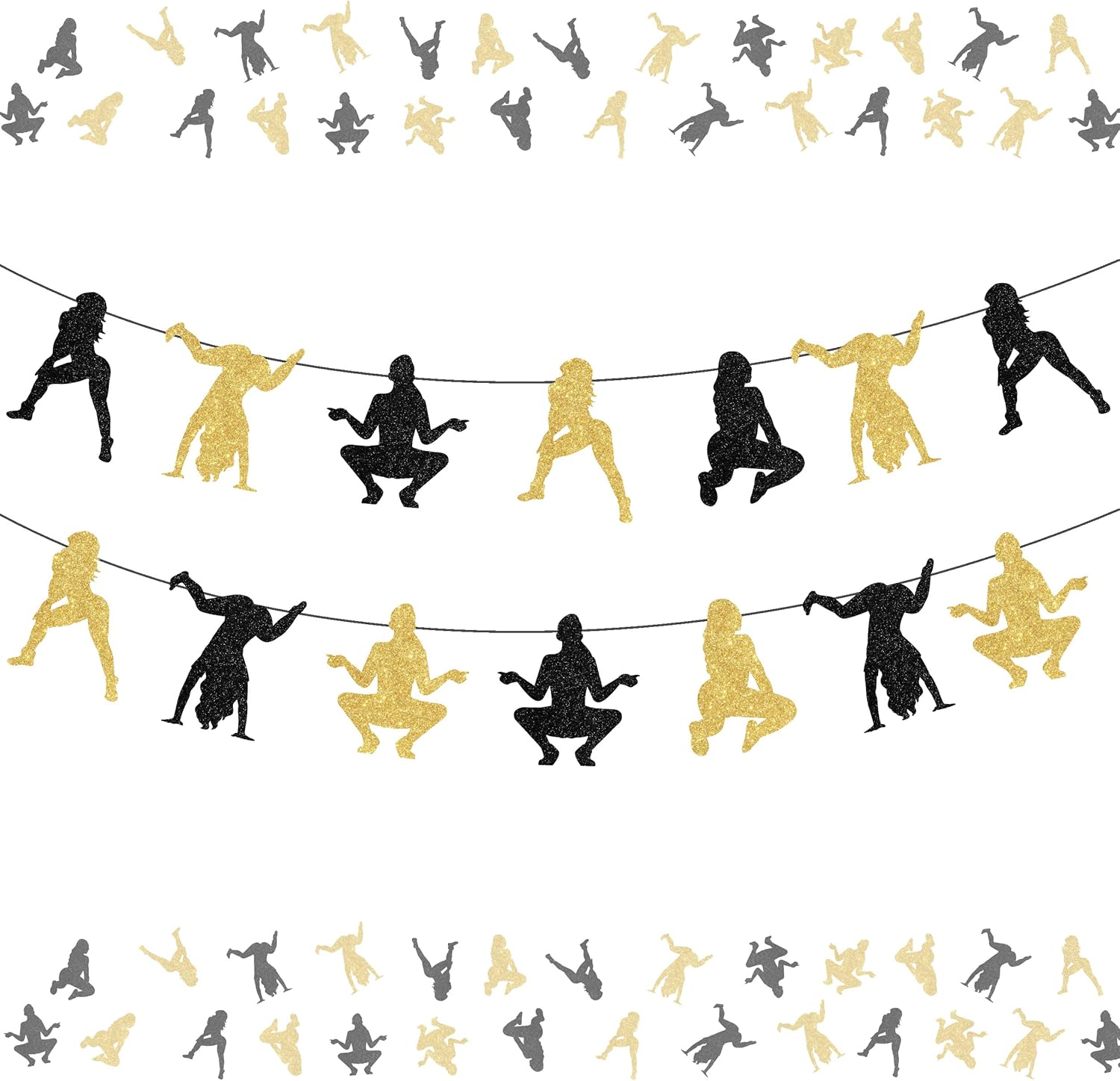 Cheereveal Twerk Banner Garland Set for Pole Dance Parties