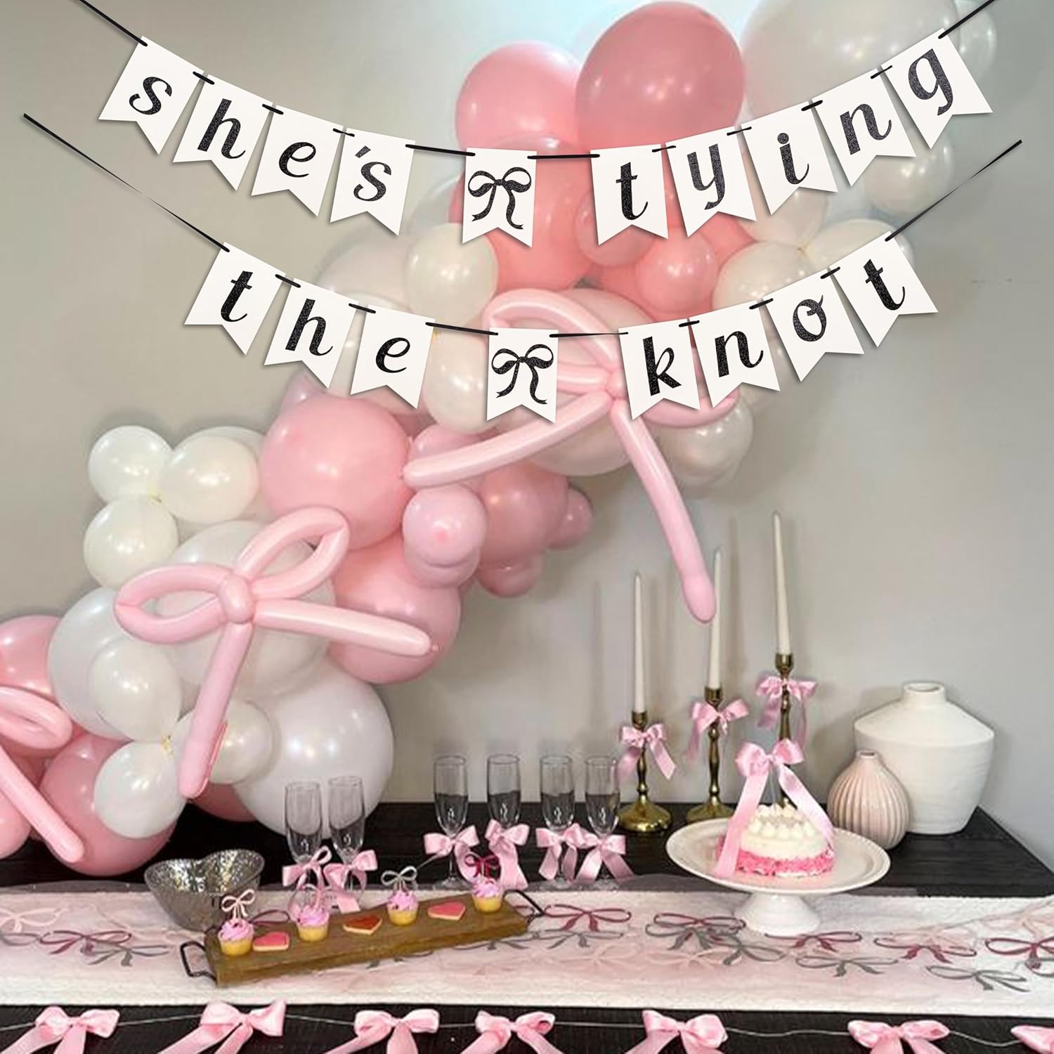 Shes Tying The Knot Banner Bridal Shower Decoration