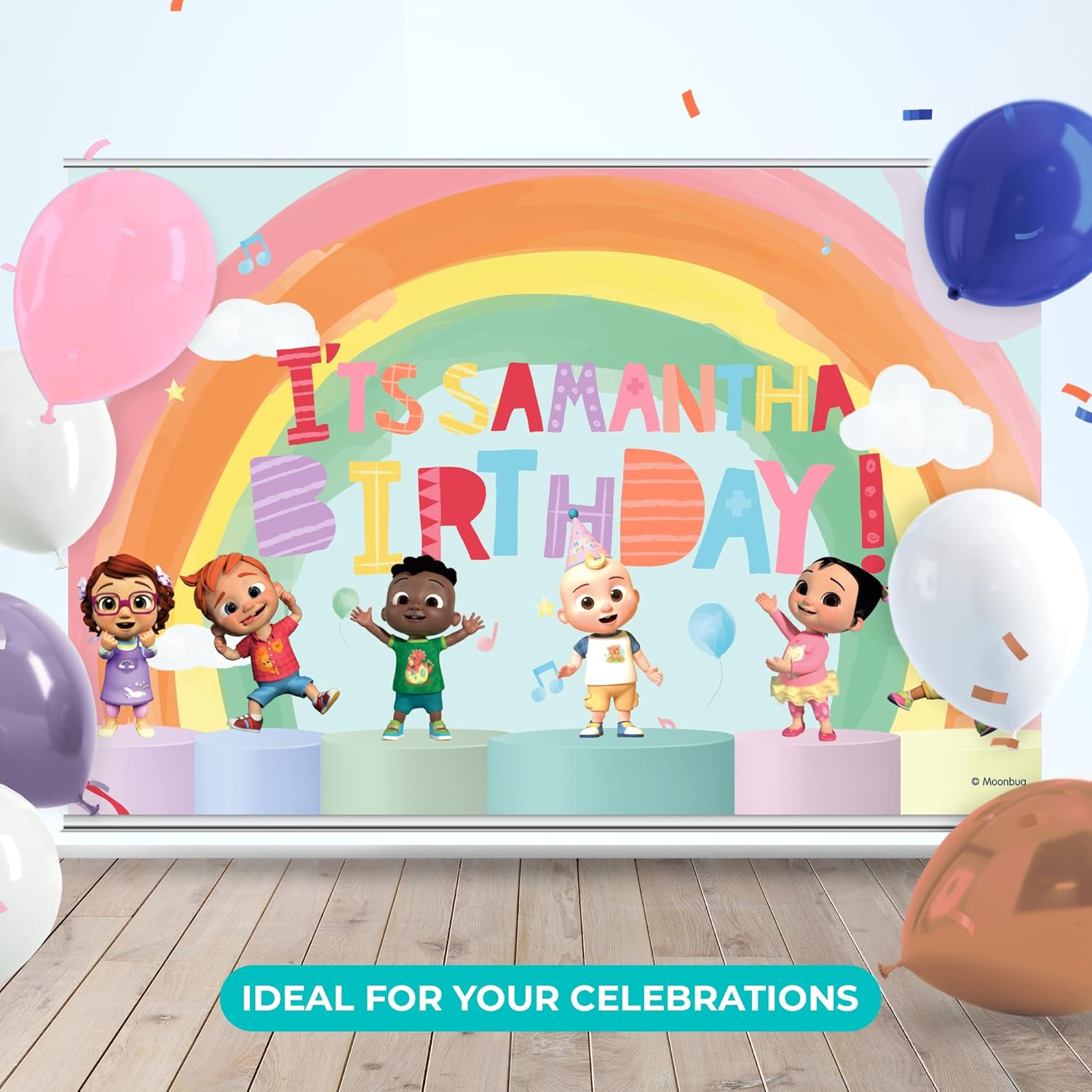 EGD Custom Happy Birthday Banner CoComelon JJ