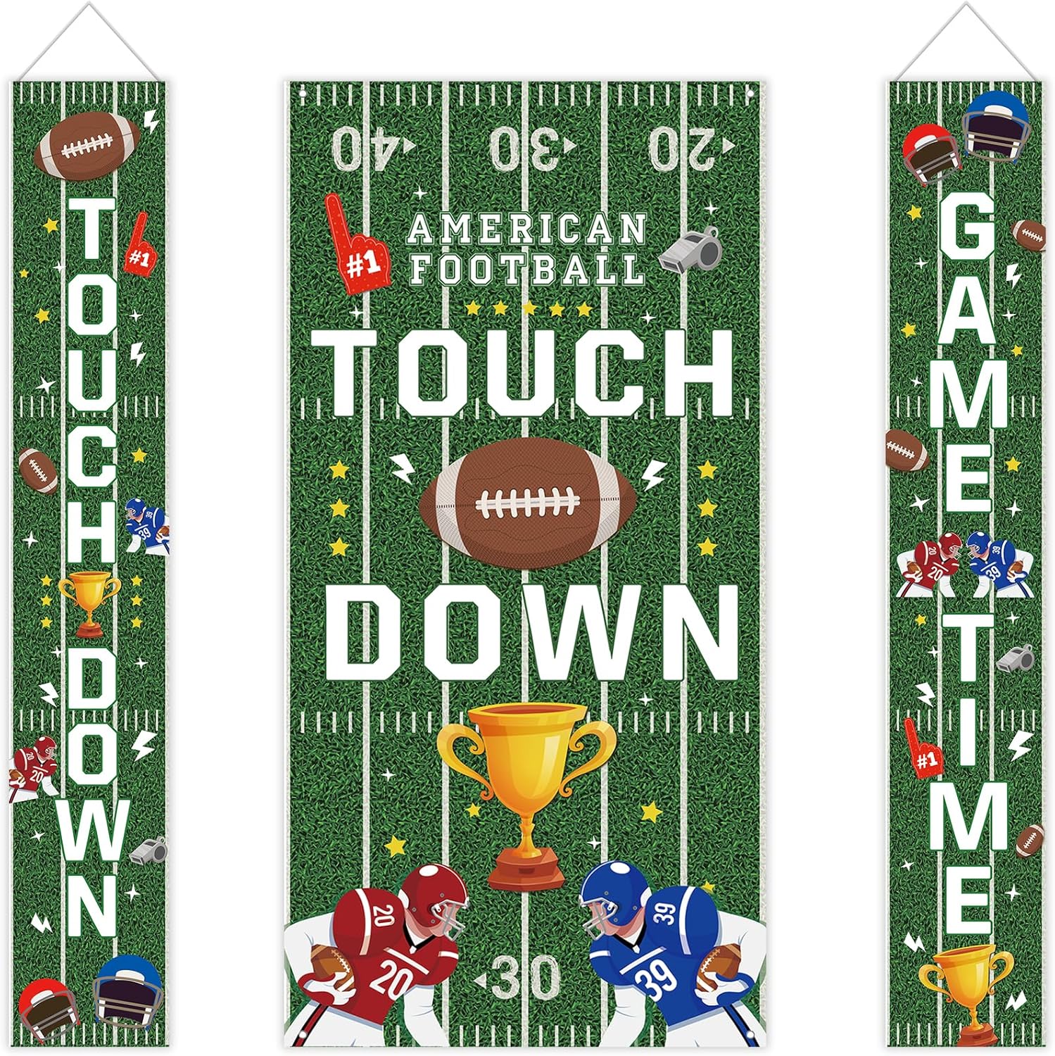 Football Party Decorations Door Banner Set