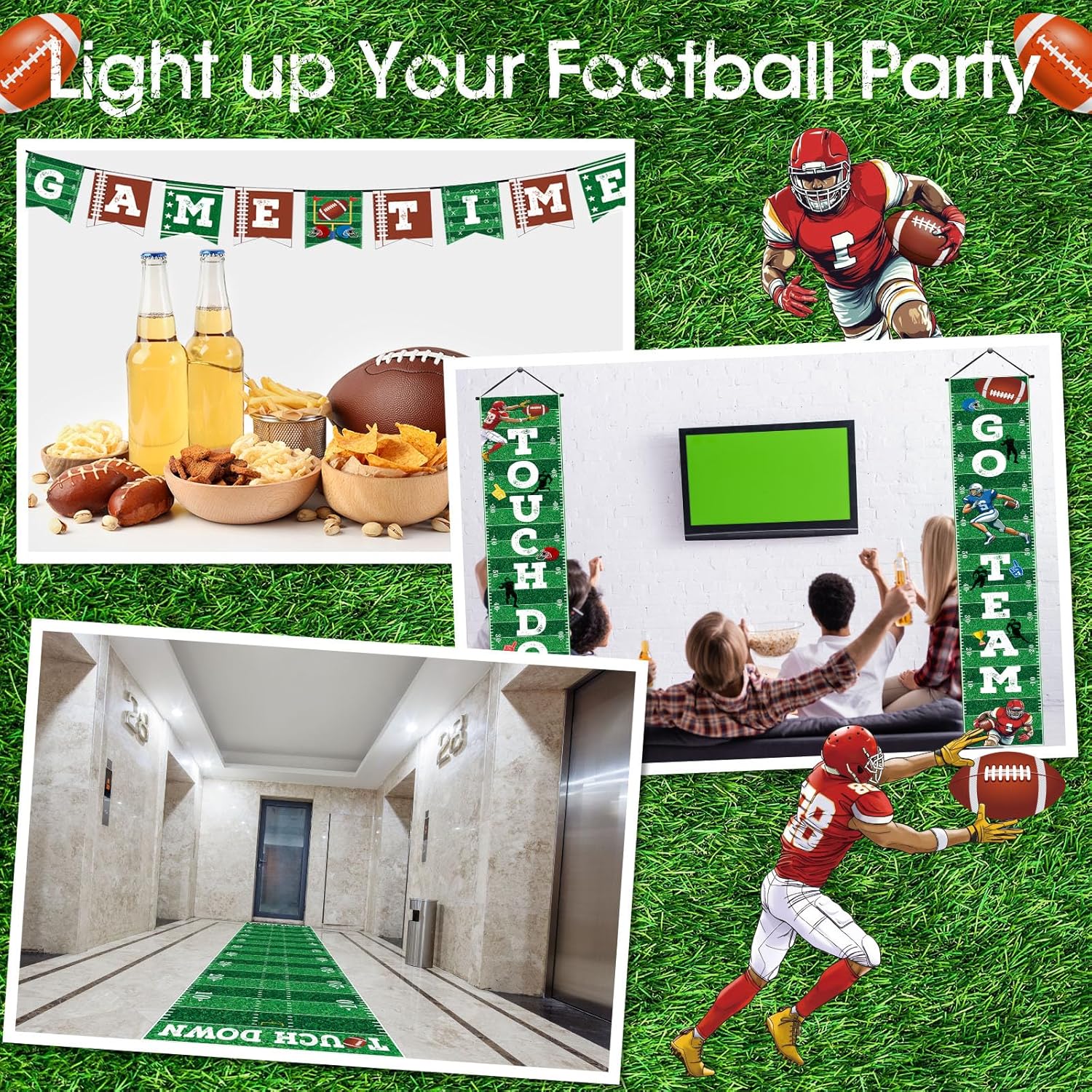 Supervitae Football Party Decor Set 3 Pcs