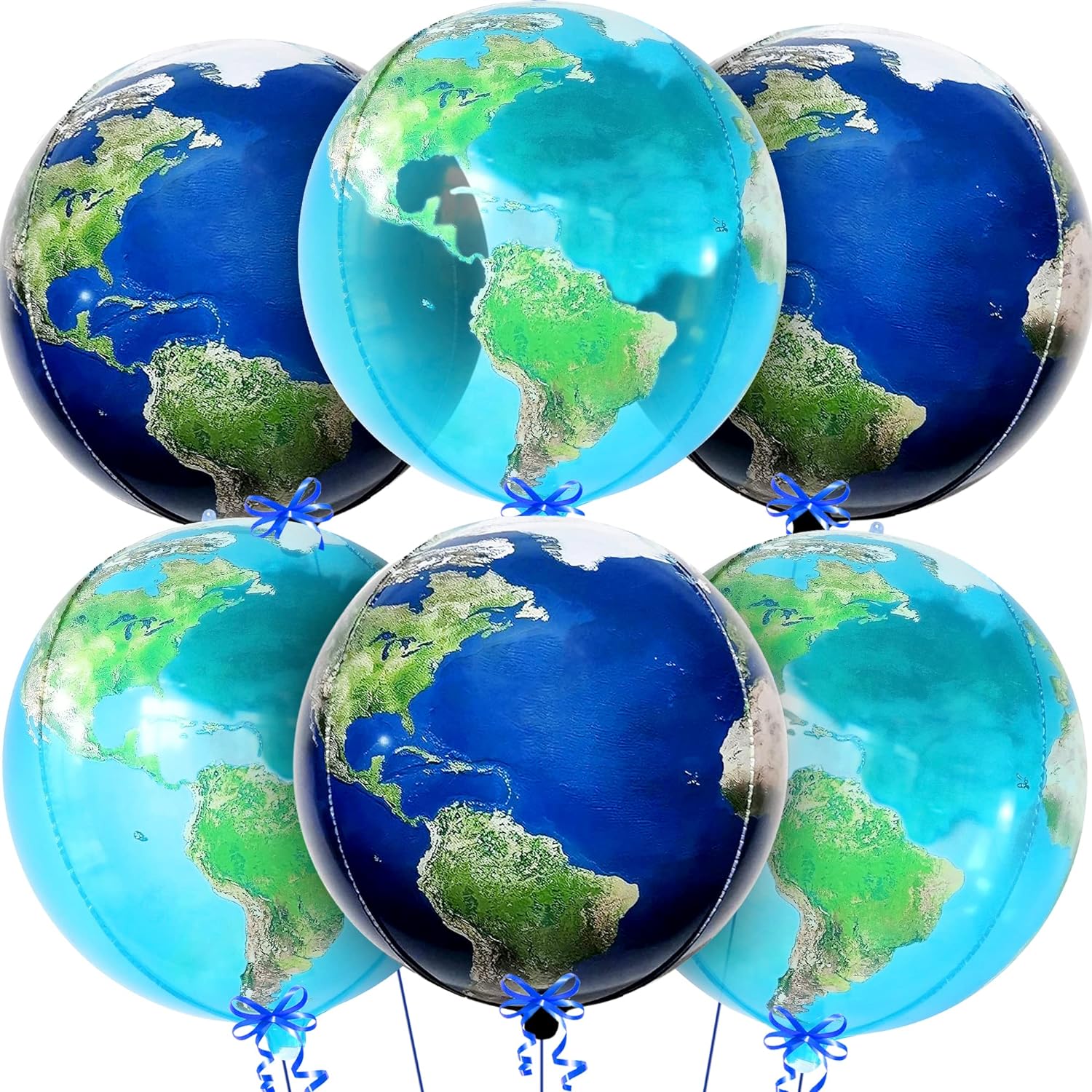KatchOn 22 Inch Globe Balloons Pack of 6