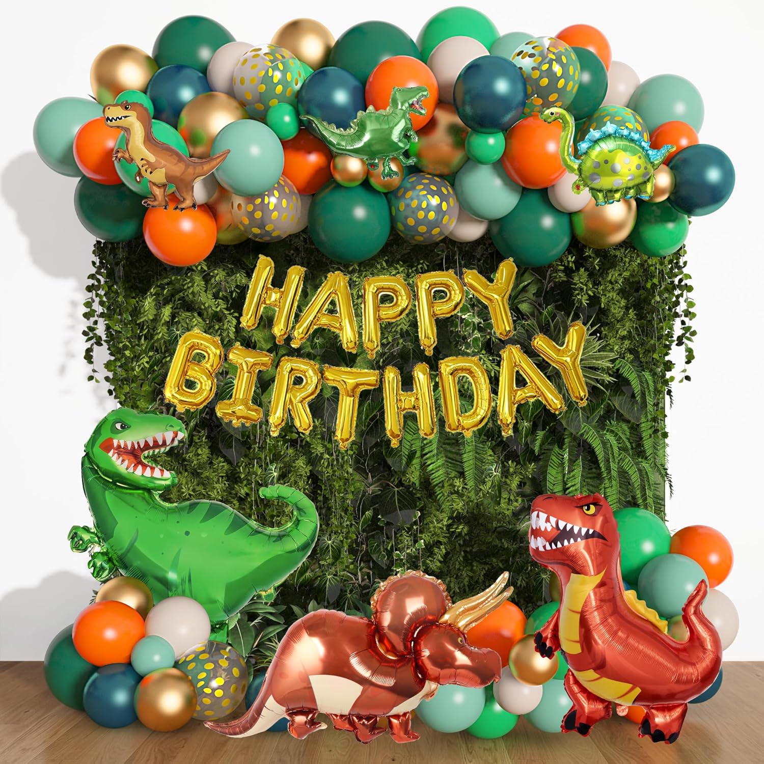 Amandir Dinosaur Balloon Garland Kit 165Pcs