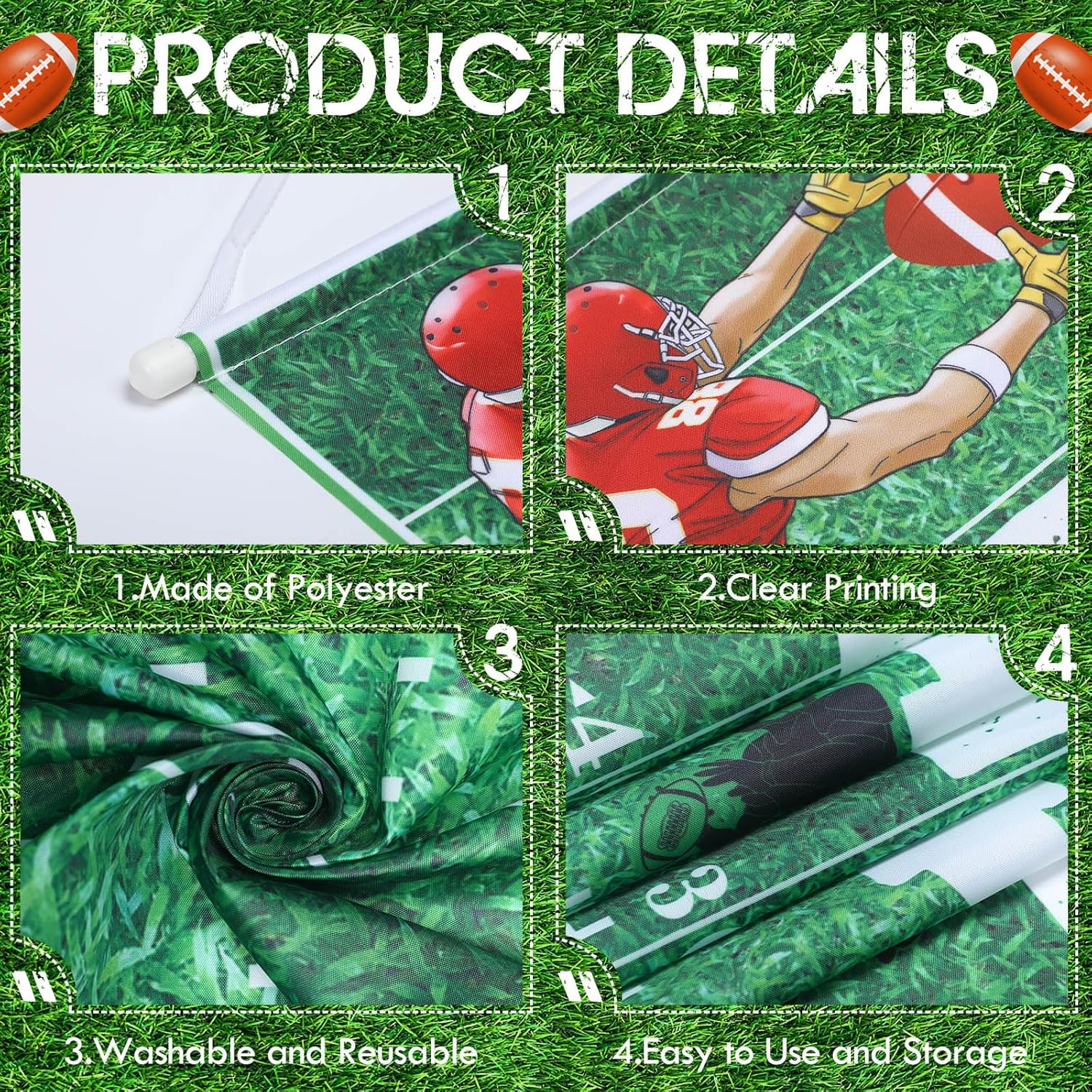 Supervitae Football Party Decor Set 3 Pcs