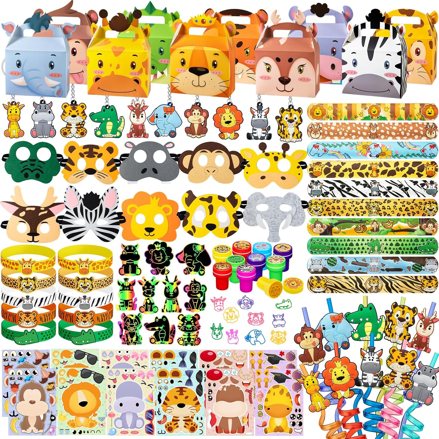 Jungle Safari Party Favors Set for Kids Birthday Gifts