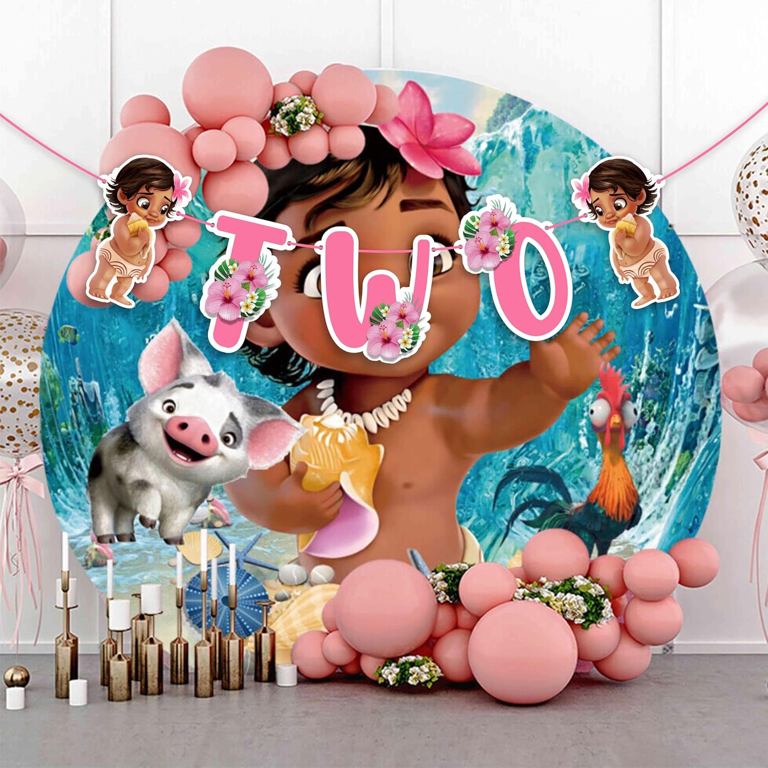 BBY Mna Two Birthday Banner for Girls