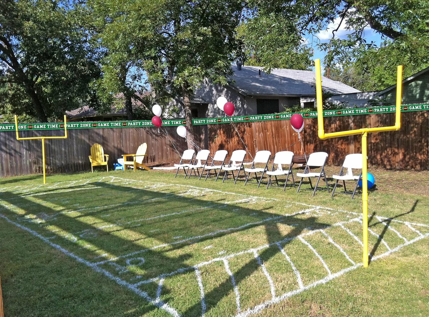 Football Party Banners 2 Pcs 8 Inch Tall 25 Feet Long