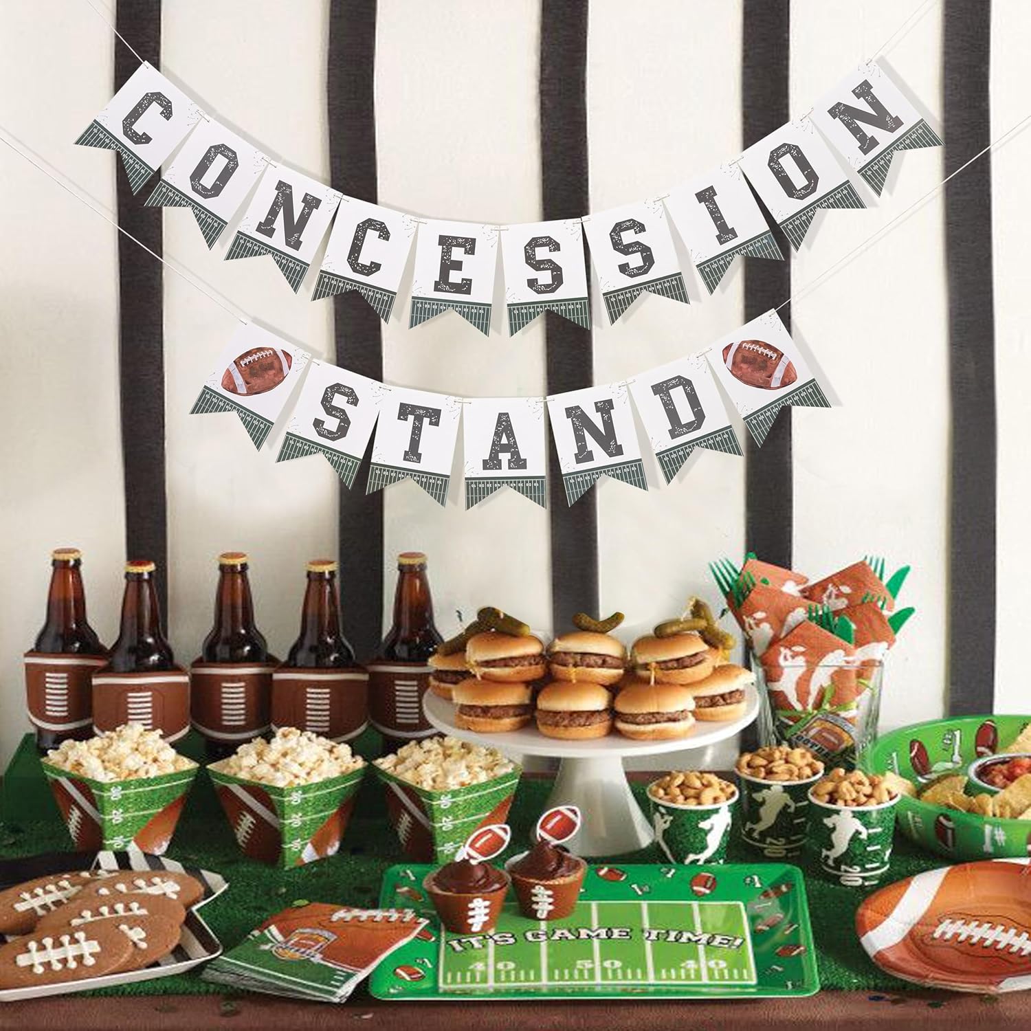 Football Concession Stand Banner for Party Decor