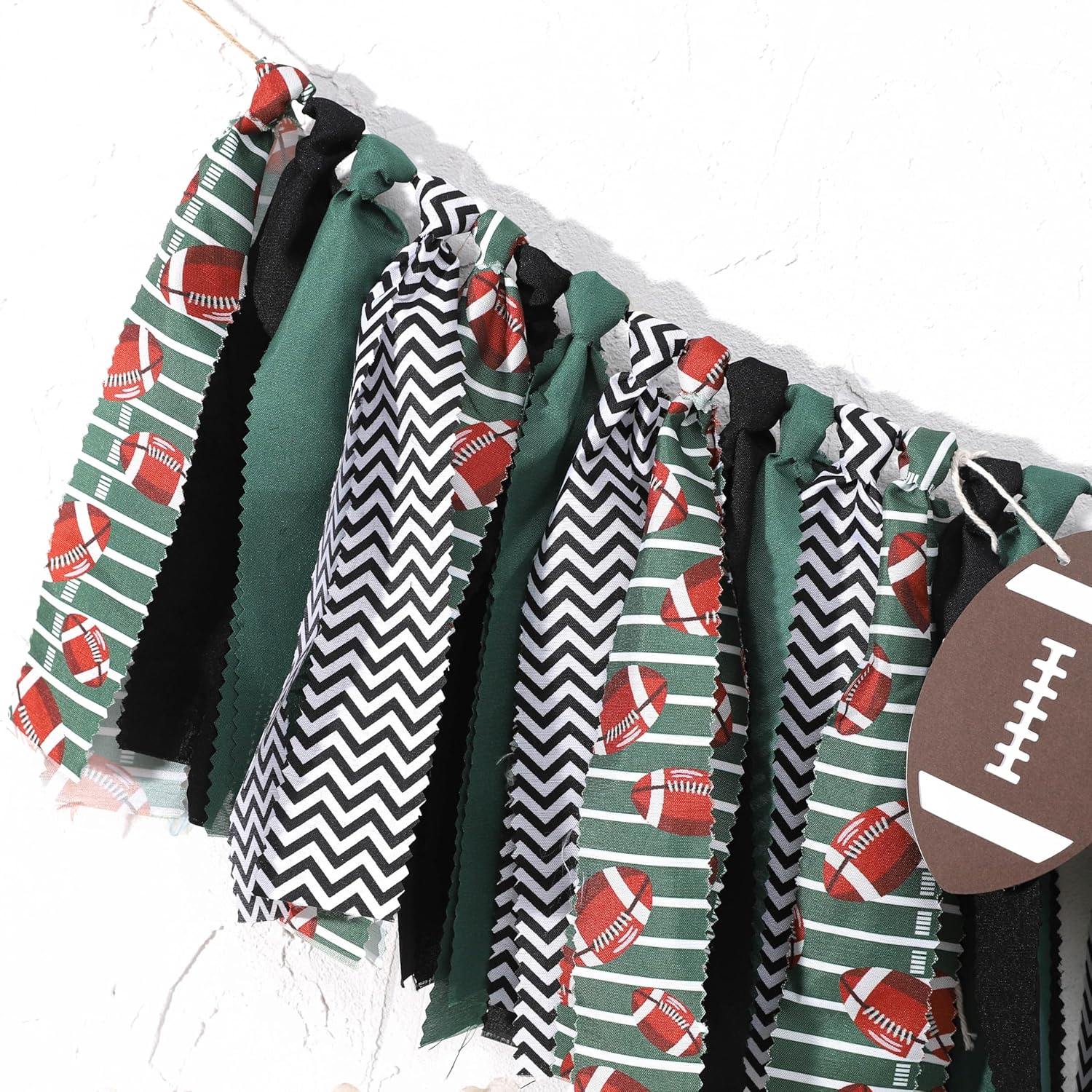 Football 1st Birthday High Chair Banner Decoration Green