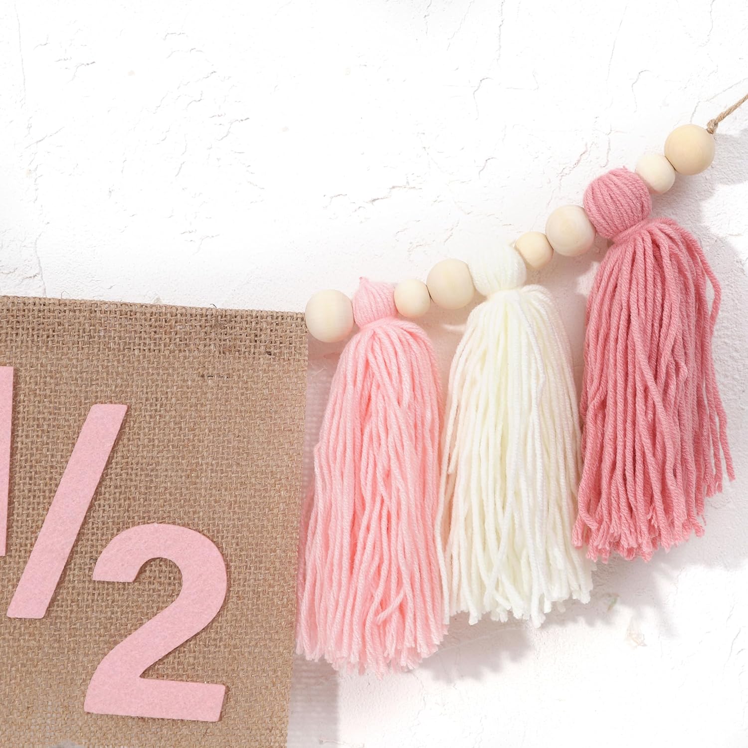 Wawuo Pink 12 Birthday High Chair Banner