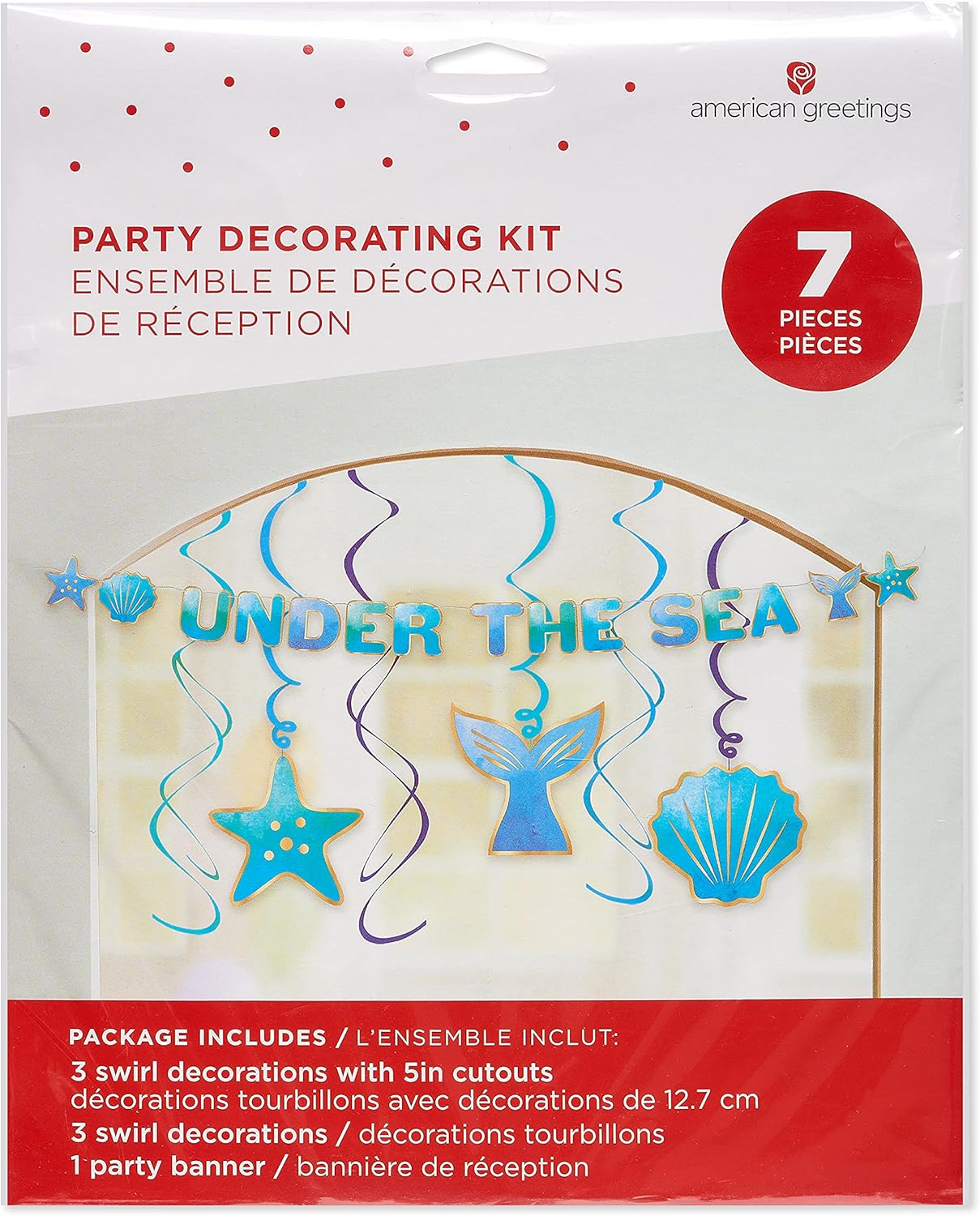 American Greetings Mermaid Party Decorations Kit