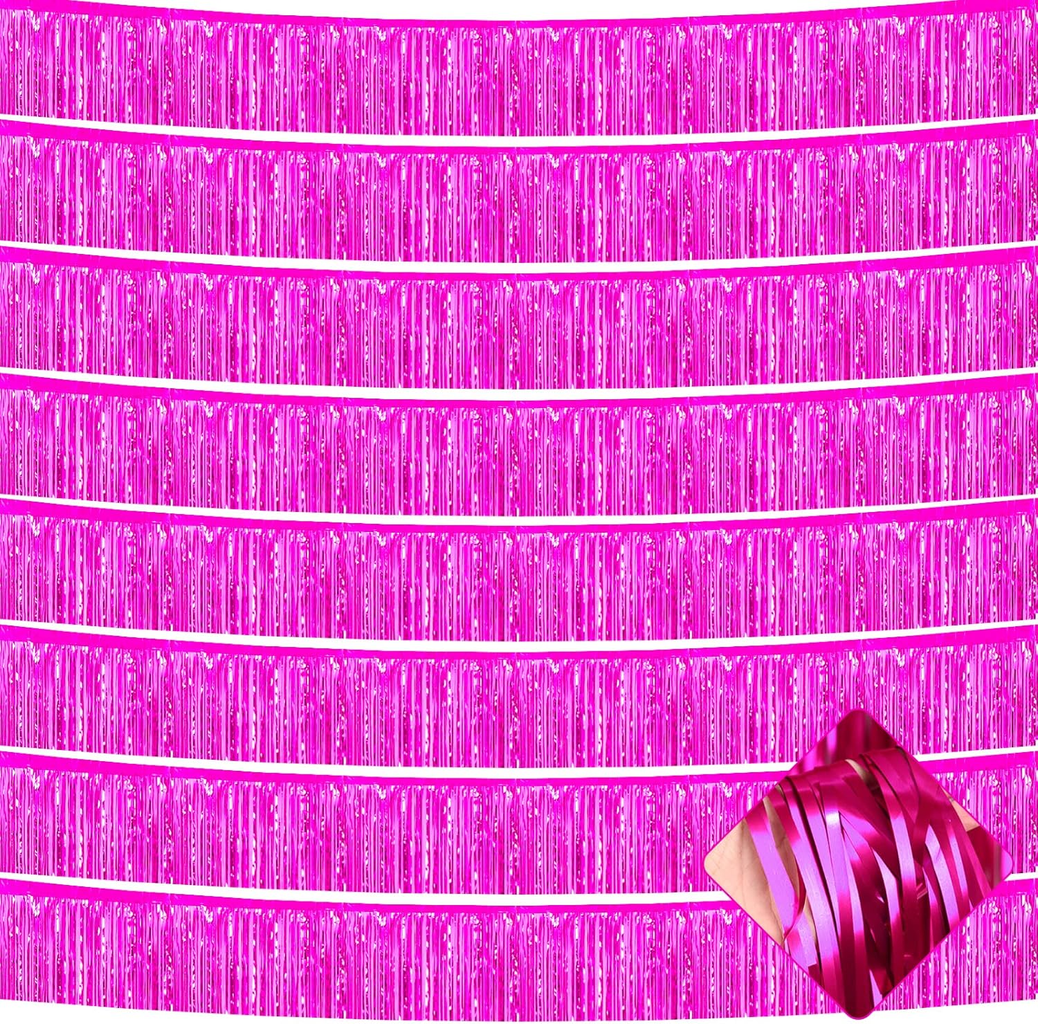 10 Pack 10 Feet Metallic Foil Garland