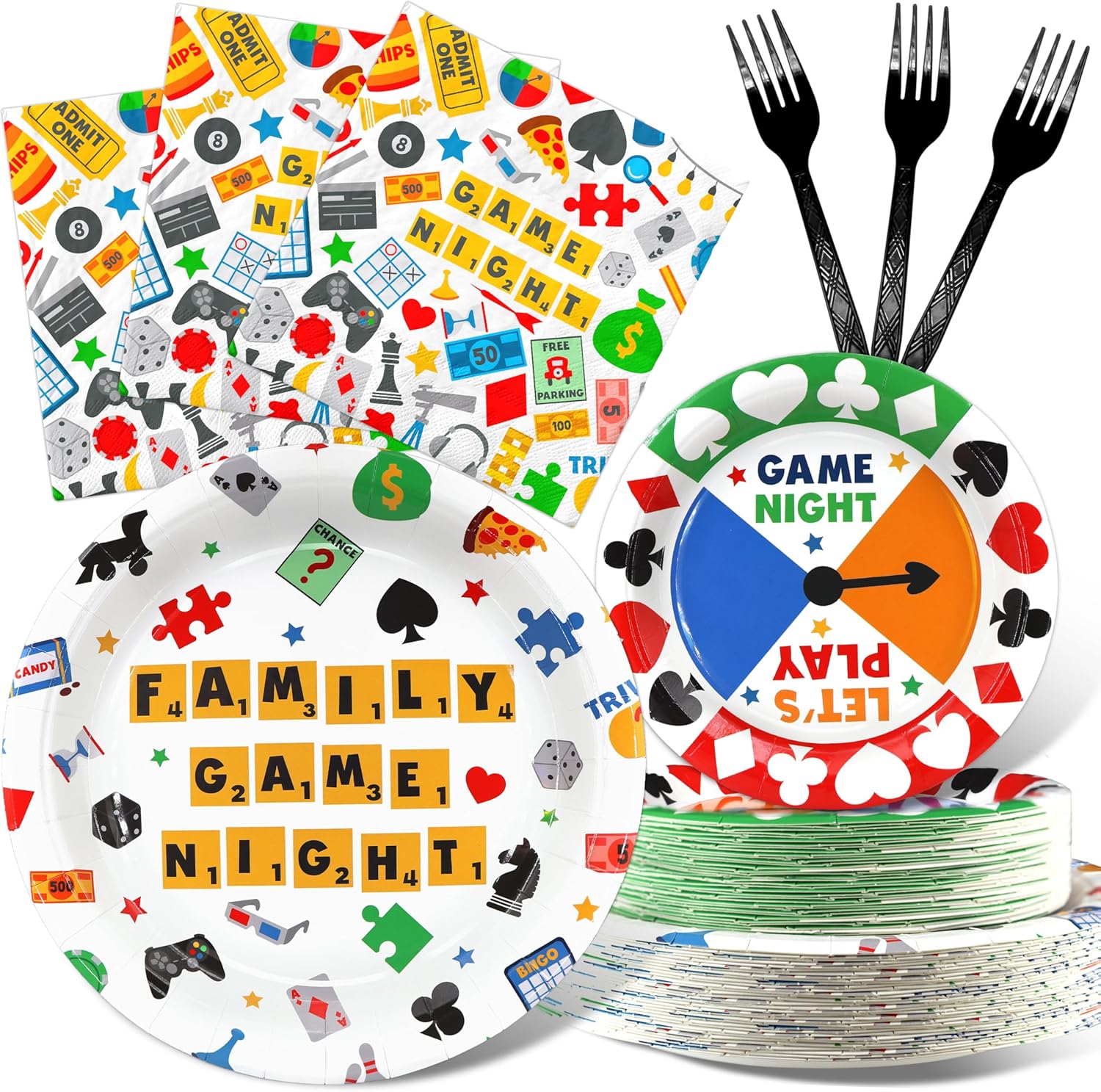 Game Night Party Decorations Set 40 Pieces